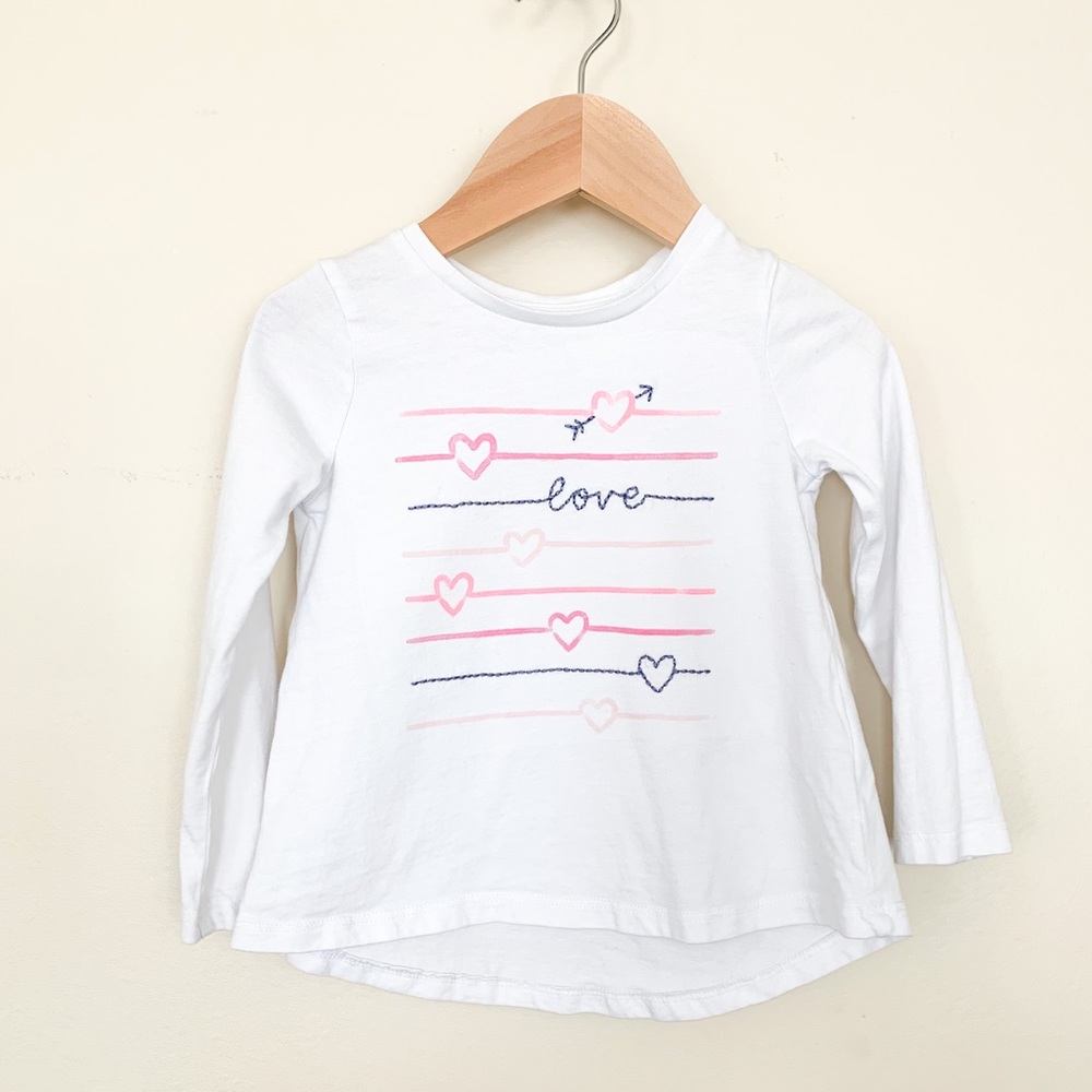DIP | Baby Girl Long Sleeve Shirt White 2T